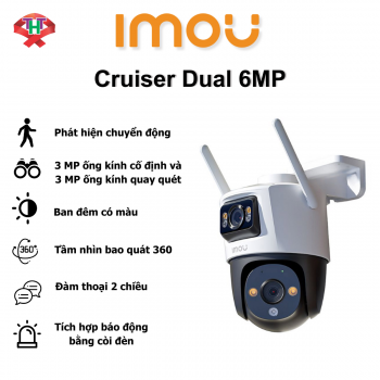 Camera Wifi IMOU Cruiser Dual 6MP IPC-S7XP-6M0WED