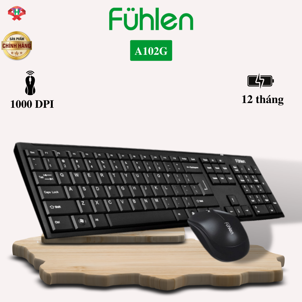 Bộ bàn phím chuột không dây Fuhlen A120G (Keyboard + Mouse Fuhlen Optical Wireless)