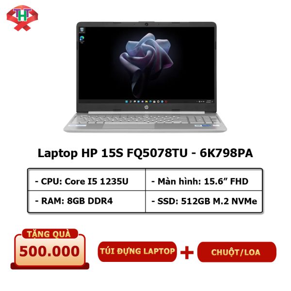 may tinh xach tay HP 15s-fq5078TU i5 - 6K798PA